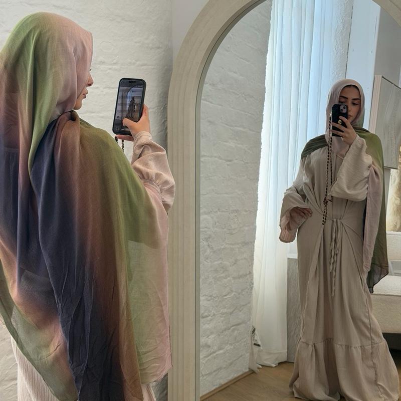 Hayaah Olive Fig Ombré Hijab 180x70cm