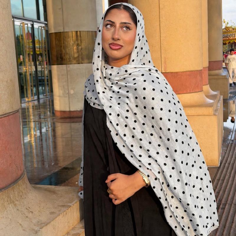Hayaah Polka Dot Modal Hijabs 180x80cm
