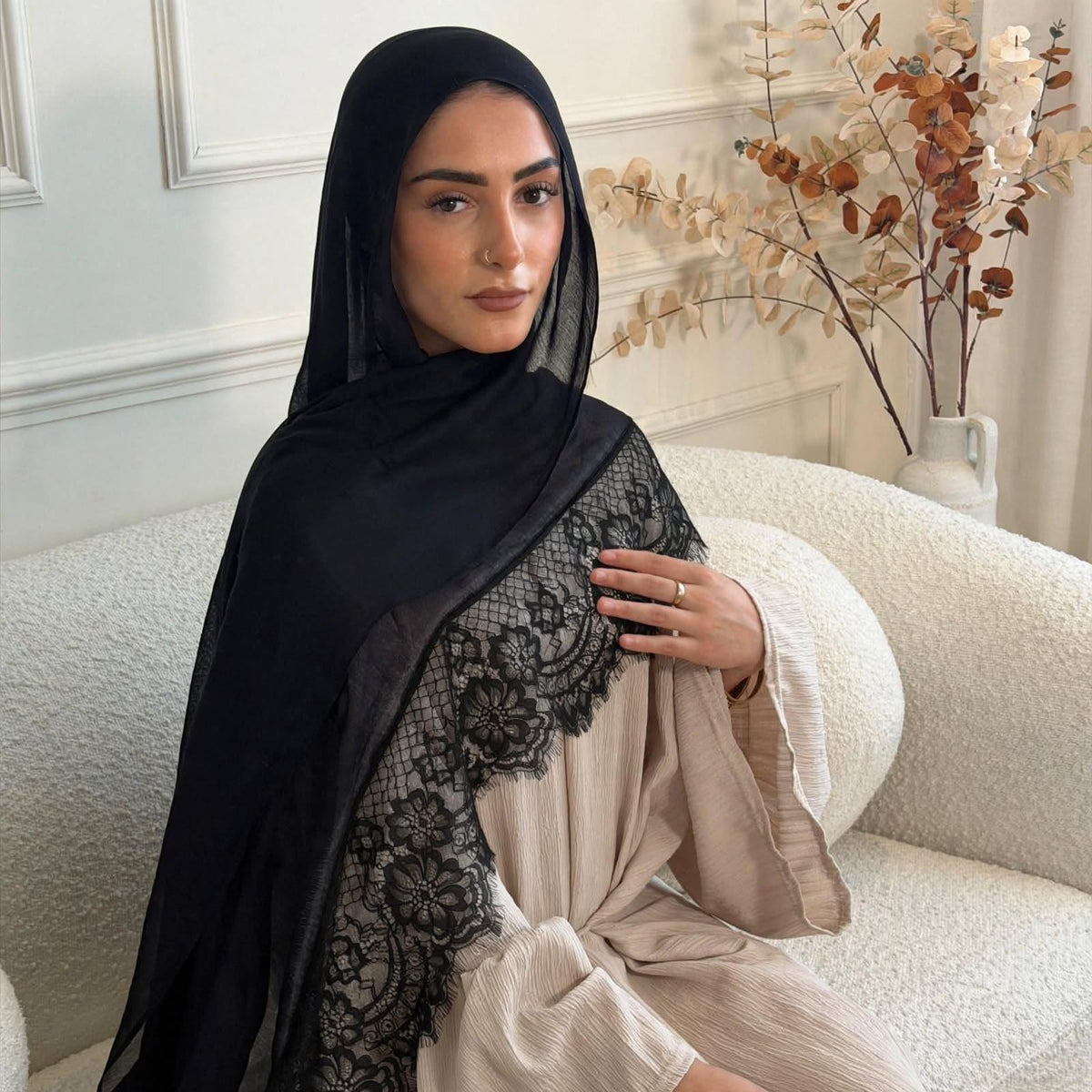 Hayaah Lace Modal Hijabs 180x80cm