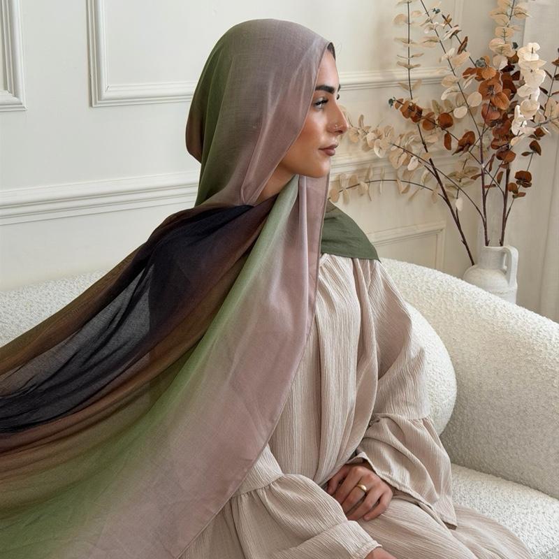 Hayaah Olive Fig Ombré Hijab 180x70cm