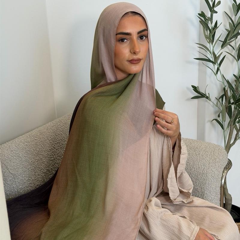 Hayaah Olive Fig Ombré Hijab 180x70cm