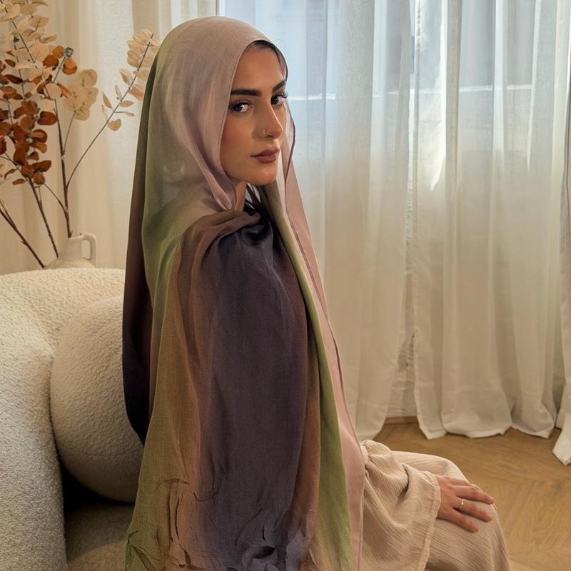 Hayaah Olive Fig Ombré Hijab 180x70cm